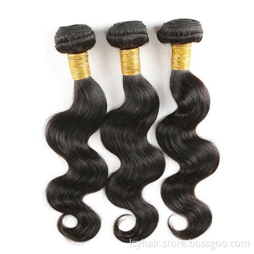 Factory vendor Virgin Brazilian Human hair extension bundles, Wholesale 100% Brazilian Virgin Sew in weave with Closure